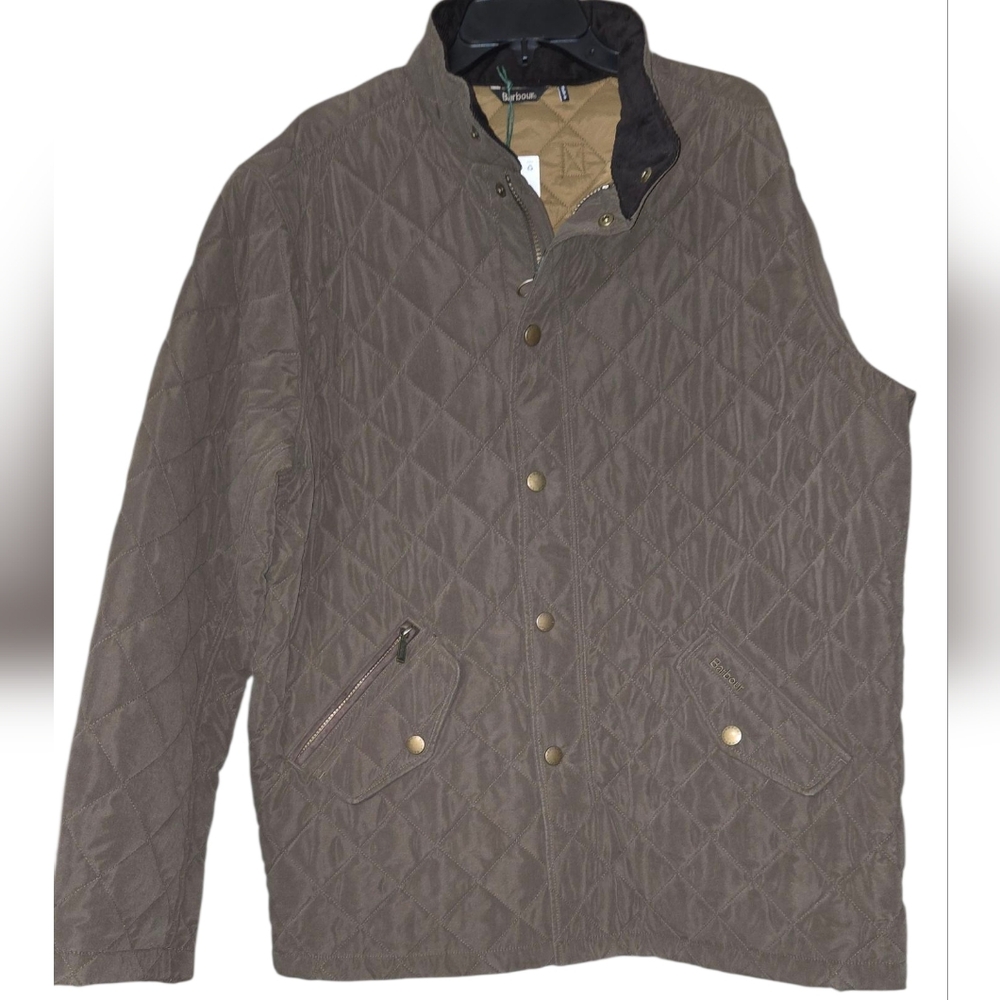 Barbour Men's Quilted Tan Jacket